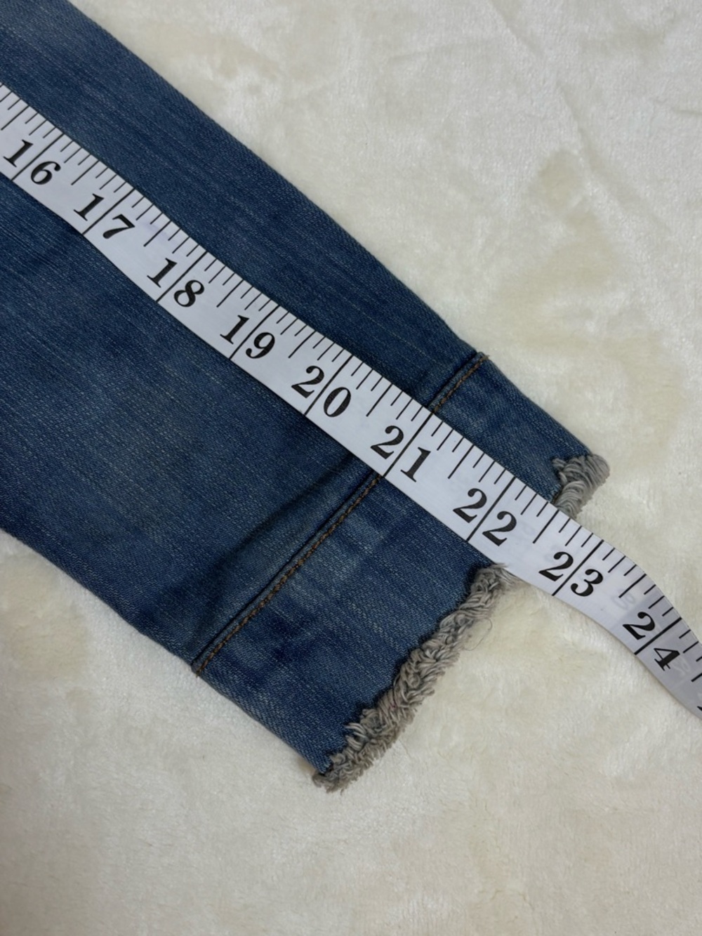 Jessica Simpson Distressed Light Blue Cropped Denim Jacket - Picture 8 of 10